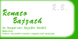 renato bajzath business card